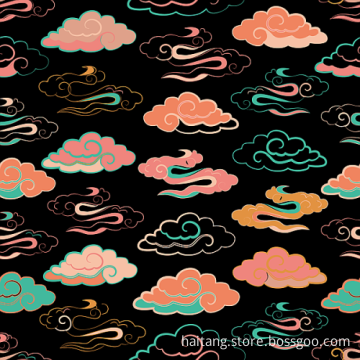 Digital Printing Fabric Richly Woven Fabric Polyester Blend